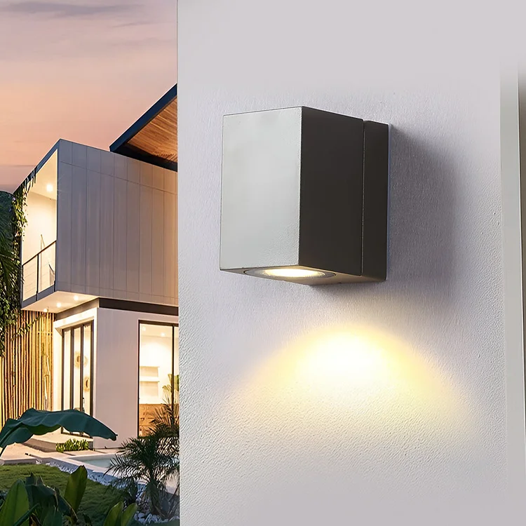 Square Adjustable Waterproof Motion Sensor LED Sconces Indoor Outdoor Wall Lamp Spot Lights - Appledas