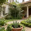 Metal Carnivorous Plant Garden Stake Weatherproof Large Venus Flytrap Plant Sculpture Rust Proof Painted Carnivorous Plants Garden Stake For Outdoor Gardens And Courtyards