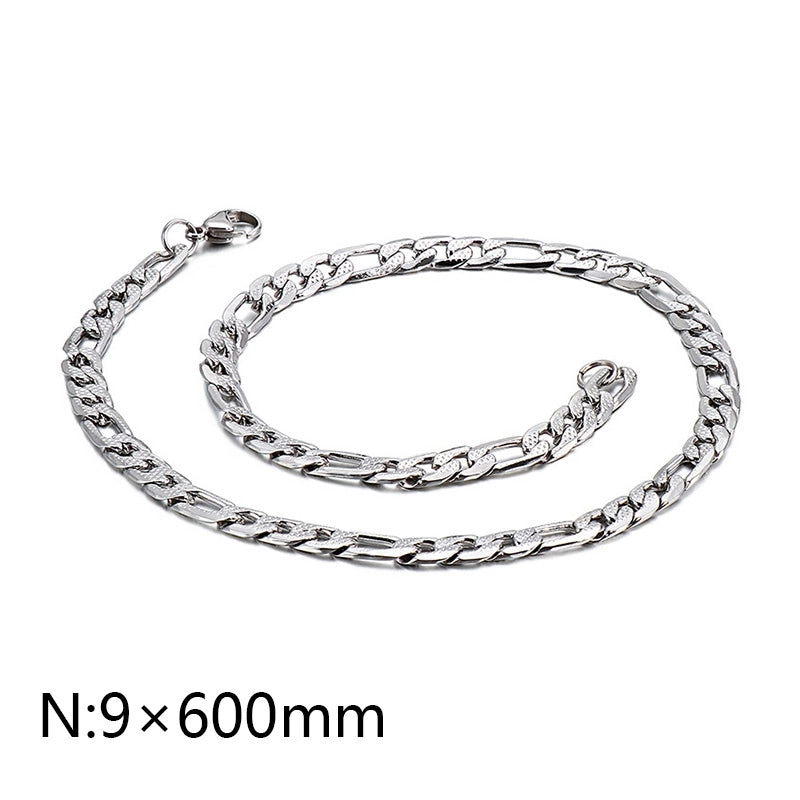 Hip-hop Minimalist Geometric Titanium Steel Polishing Men’s Necklace