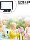 5x Portable Magnifier 48 LED Lights Dimmable Reading Magnifier for Books Reading