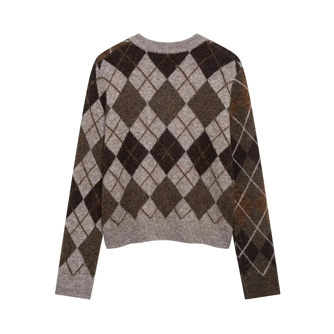 Nigikala Nigikala Women's Clothing Loose Casual Round-Neck Long-Sleeved Knitted Jacket In Autumn 2025