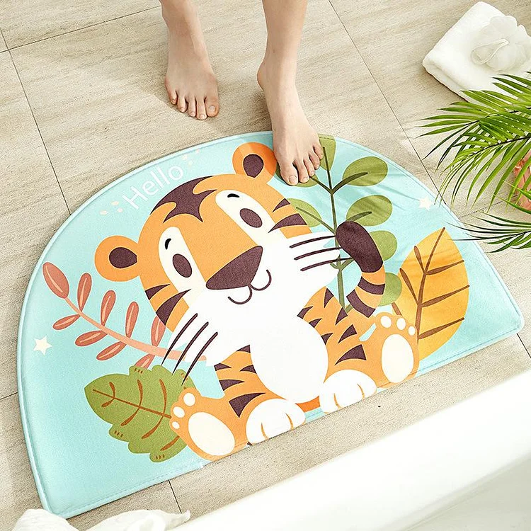 New Cartoon Semicircle Animal Carpet