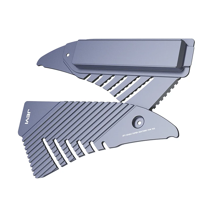 JEYI PS5 M.2 SSD Heatsink, Large Area Solid Aluminum Cooler