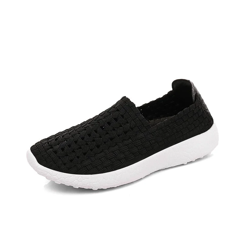 Summer new weave shoes shoes easy to wear temperament shoes light comfortable casual shoes