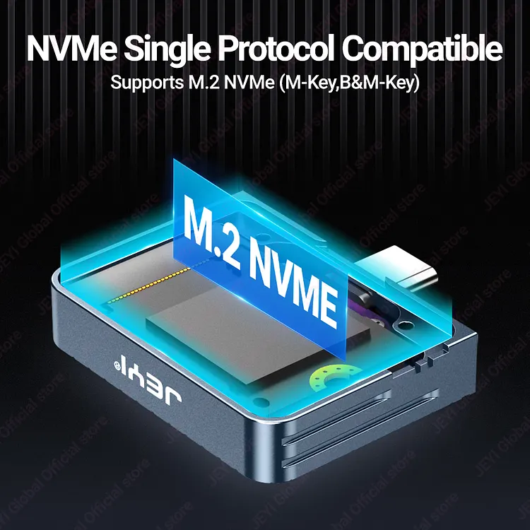 やゆページ ケース・メモリ・SSD JEYI 2230 M.2 NVMe Direct-attach SSD Enclosure, USB 3.2 10Gbps In
