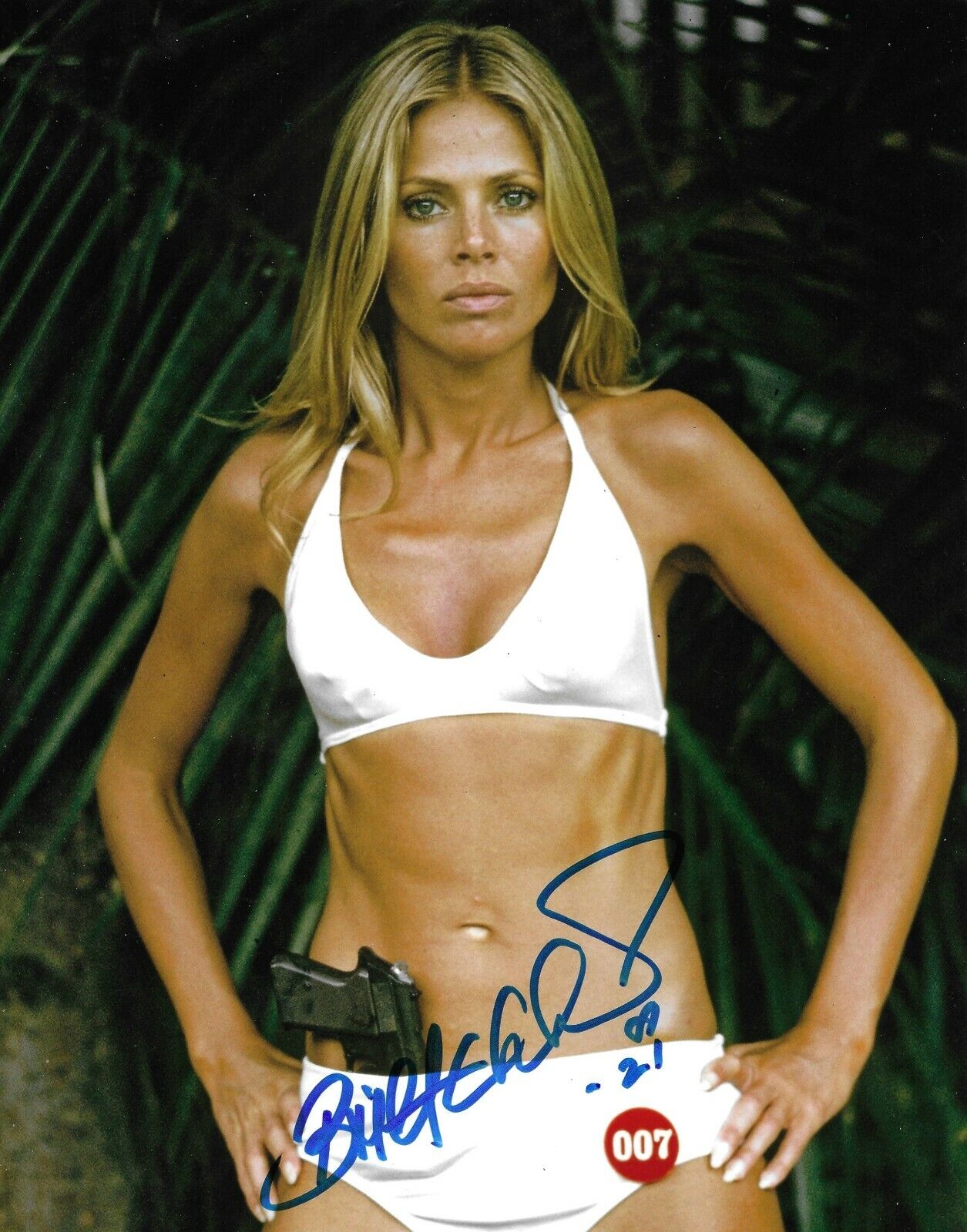 Britt Ekland Signed The Man With The Golden Gun 10x8 Photo Poster painting AFTAL