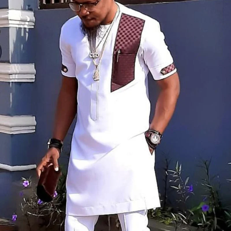 Men's Ethnic Style Causal Short Sleeve Shirt