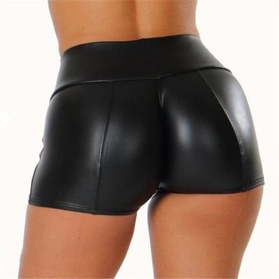 High Waist Shorts For Women Summer Booty Shorts Korean Style Sexy Black Shorts High Waist Sports Sweatpants Leather Shorts