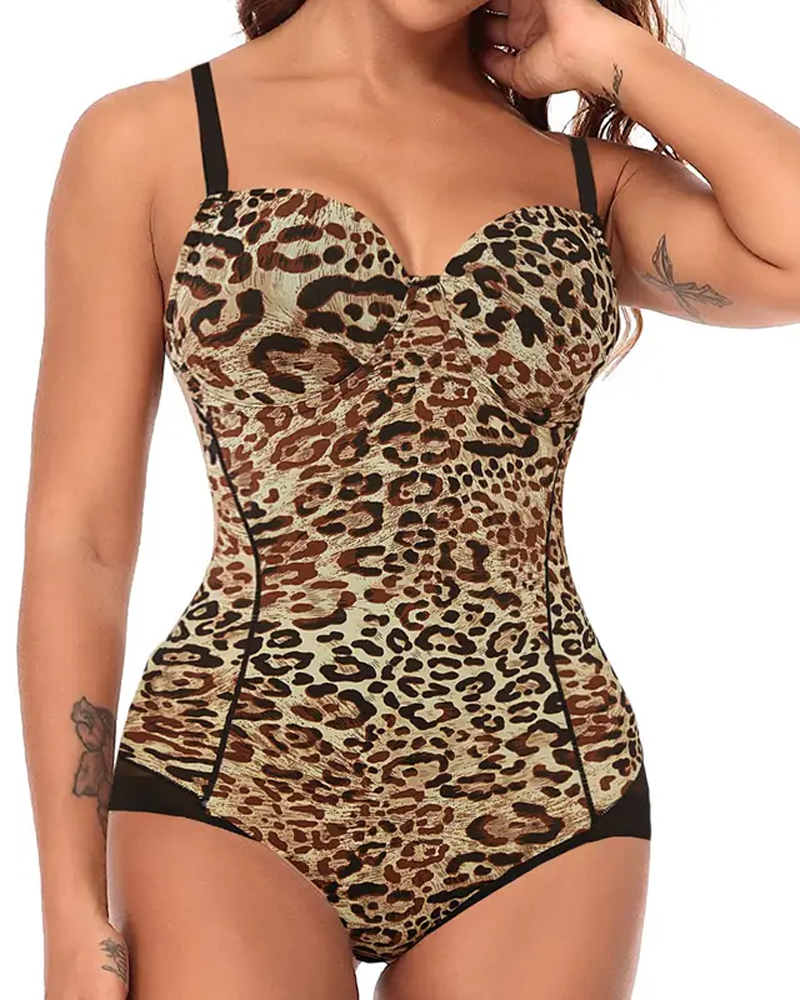 Tummy Control And Butt-Lifting Shapewear Bodysuit With Built-In Bra