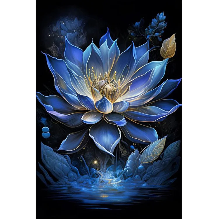 Dream Lotus 40*60CM (Canvas) Full Round Drill Diamond Painting gbfke