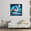 Aurora Wolf-11CT Stamped Cross Stitch 40*40cm/15.75*15.75in tapestrymarket