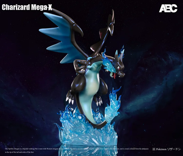 1/20 Scale World Zukan Mega Charizard Y - Pokemon Resin Statue