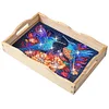Wooden Hummingbird 5D Diamond Painting Tray Art Craft with Handle for Home Decor