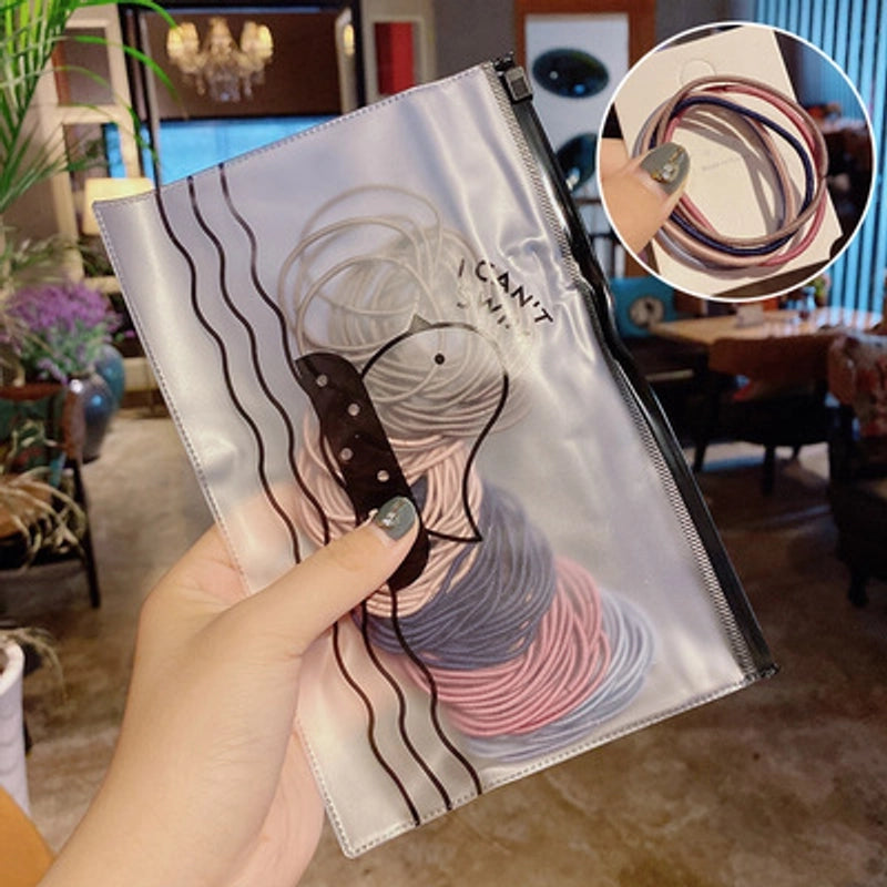 Hair Tie Rubber Band Female Small Hair Band Children’s Hair Rope Hair Rope Girl Baby Rubber Band Does Not Hurt Hair Elastic Good Simple