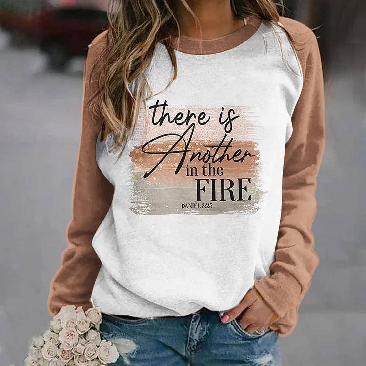 Comstylish There Is Another In The Fire Daniel 3:25 Bible Verse Women'S Christian Sweatshirt