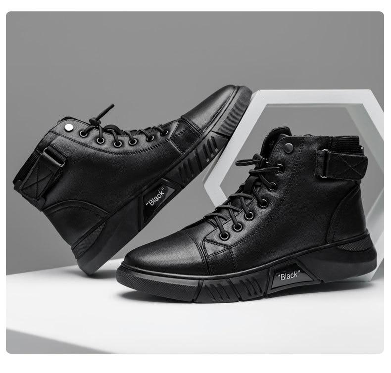 men's calf leather boots