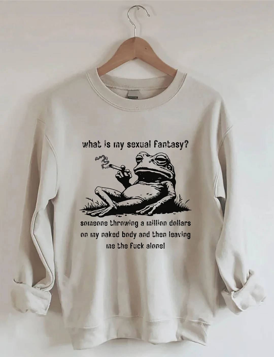 Funny Frog Graphic Sweatshirt