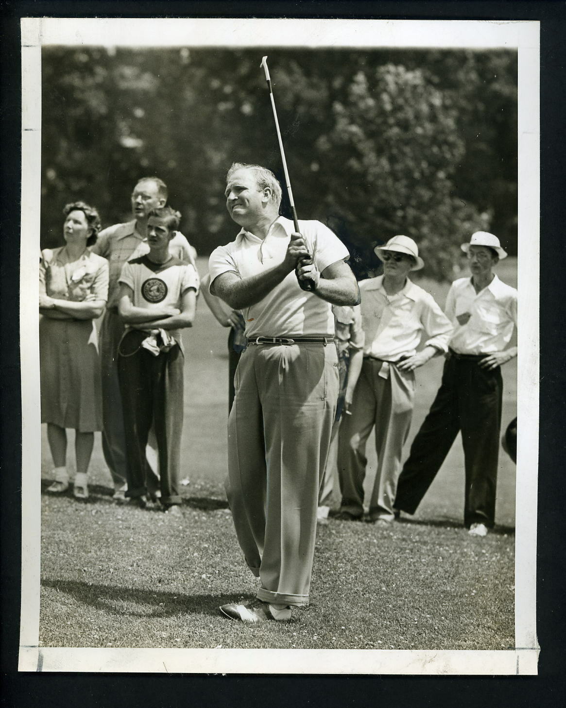 Clayton Heafner 1942 Press Photo Poster painting Tam O' Shanter Golf Open