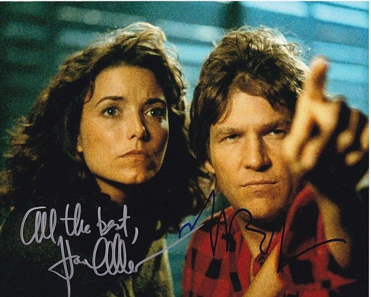 JEFF BRIDGES and KAREN ALLEN signed autographed STARMAN Photo Poster painting