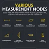 Laser Measurement Meter/Foot/Inch Unit Switch, Measure Distance, Area, Volume And Pythagorean Theorem, APP, Type-C Rechargeable