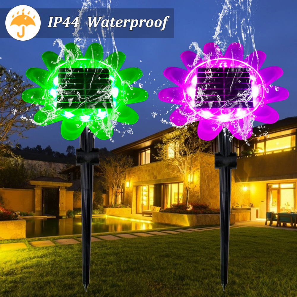 

2pcs Color Changing Sunflower Stake-Landscape Light, 501 Original