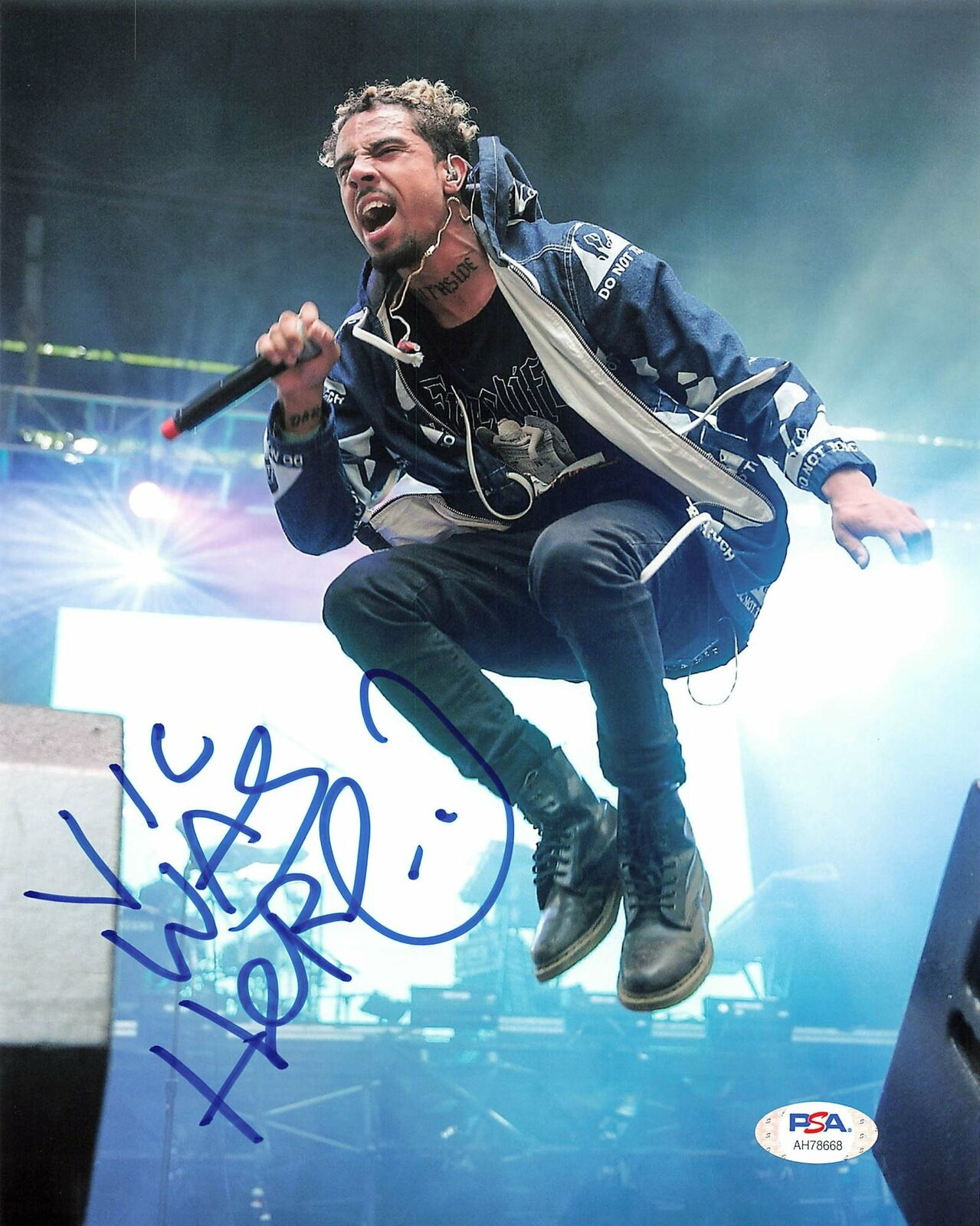 Vic Mensa signed 8x10 Photo Poster painting PSA/DNA Autographed Rapper