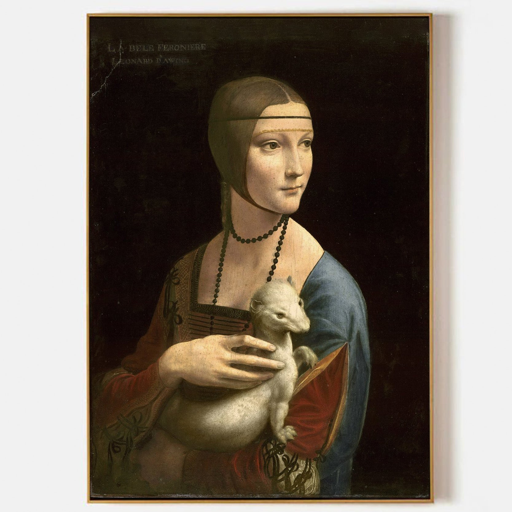 Arabelart Portrait of Cecilia Gallerani by Leonardo da Vinci - Famous Art Reproduction