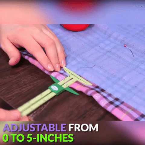 Sewing Ruler  Sewing Gauge with Adjustable Slider for Seam Gauge