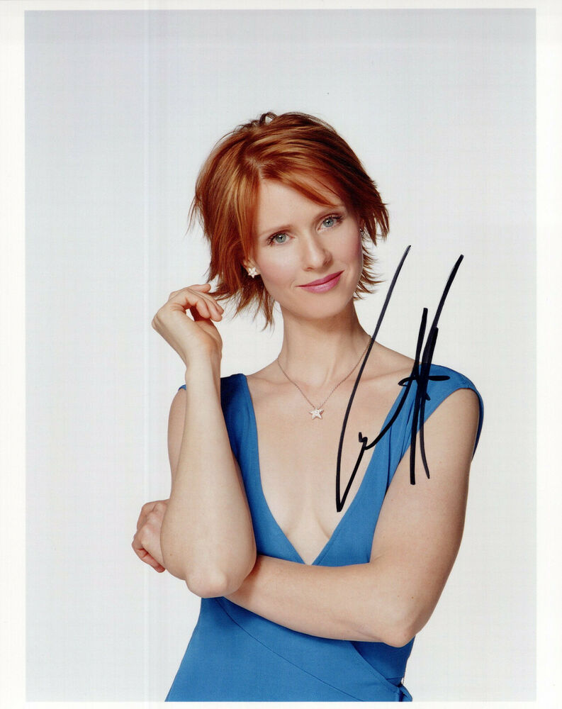 Cynthia Nixon glamour shot autographed Photo Poster painting signed 8x10 #3