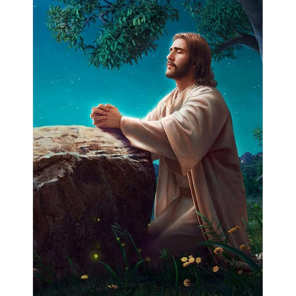 

Pray Jesus - Round Drill Diamond Painting - 30*40CM, 501 Original