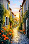 Luxury AB Velvet Diamond Painting Kit - Landscape