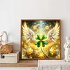 Clover Wings komplette DIY-5D-Runden-Bohrer Diamant-Kunstkits f&uuml;r Hauswanddekoration 40x40 cm