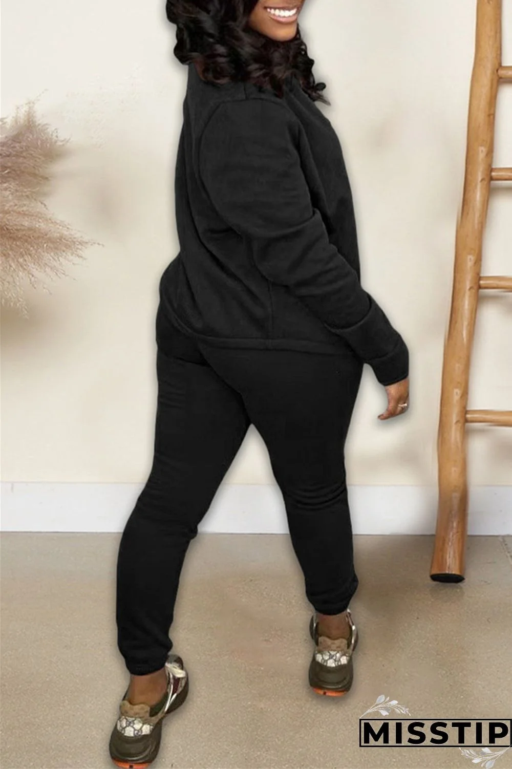 Green Casual Solid Cardigan Pants Turndown Collar Long Sleeve Two Pieces