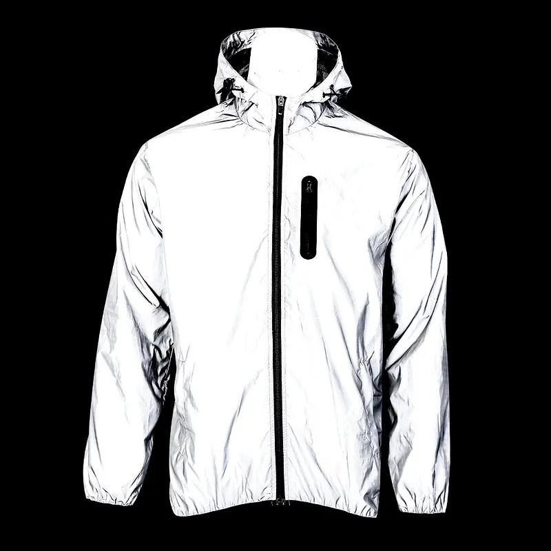 WOSAWE High Visible Cycling Jacket Windproof Waterproof Night Glowing