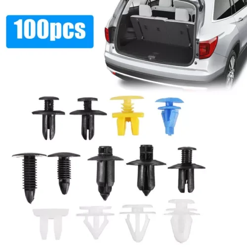 Dronehint 100x Bumper Retainer Clip Fender Plastic Rivet Fastener Hole Push Pin Car Parts (For: Acura) Parts