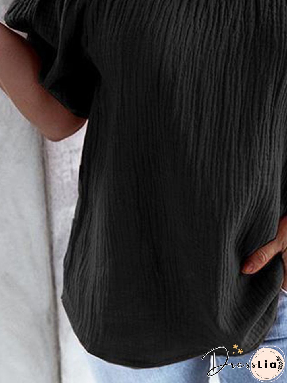 Cold Shoulder Short Sleeve Tops