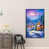 >SALE<5D DIY Full Round Drill Diamond Painting Christmas Night Home Decor 40x60cm