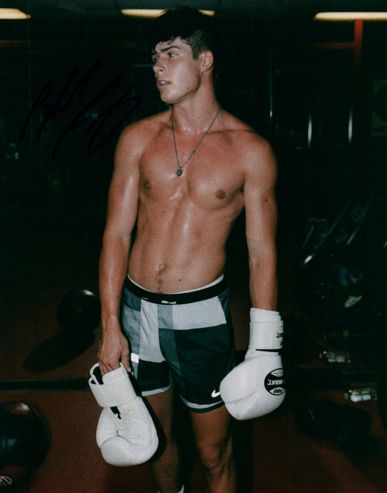 Blake Gray Tik Tok Shirtless Signed Autographed 8x10 Photo Poster painting Actor COA 3