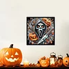 Diamond Painting - Partial Special Shaped Drill - Halloween Skeleton(Canvas|30*30cm)