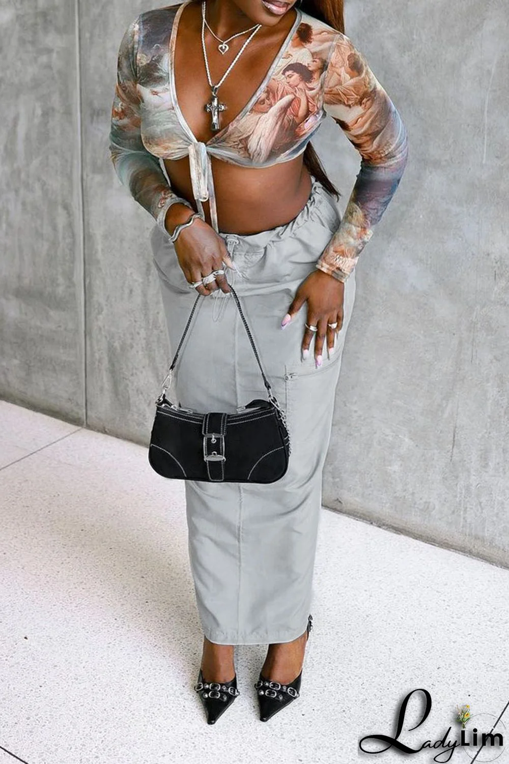 Black Casual Street Solid Patchwork High Waist Straight Solid Color Bottoms