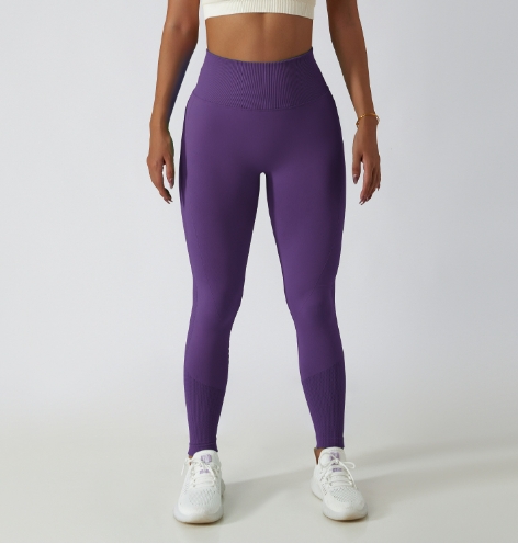 Oldedu 2025 New Fashion Women's Pants Sexy Elegant Seamless Knitted Tight High Waist Breathable Sports Yoga Pants Female Clothing