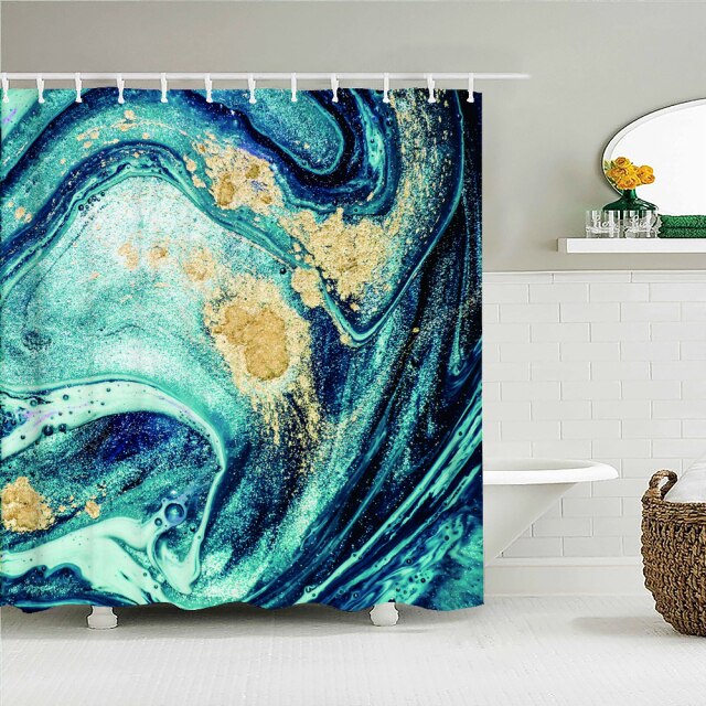 

Shower Curtain – Geometric Marble-180*180cm, 501 Original