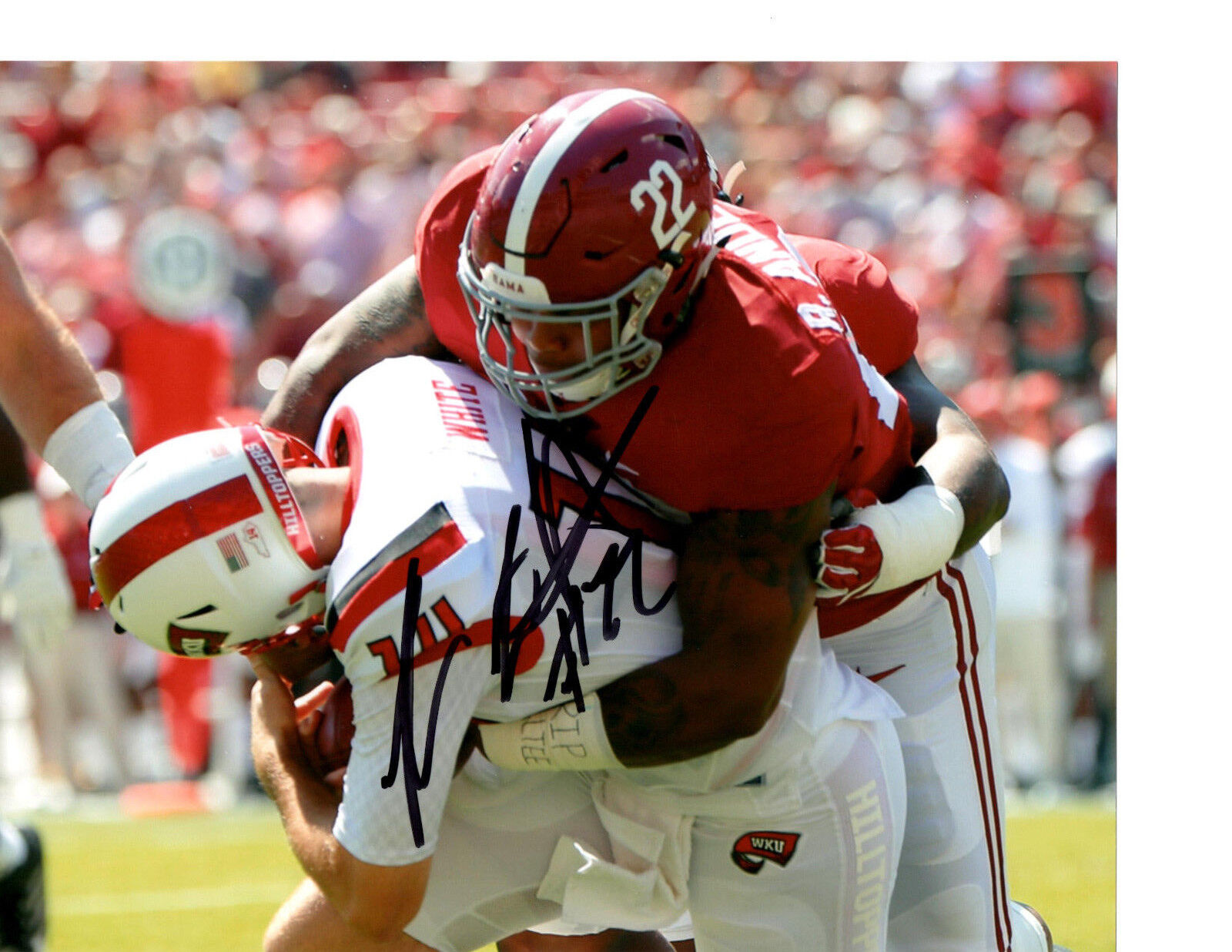 Ryan Anderson Alabama Crimson Tide signed autographed 8x10 football Photo Poster painting RTR c