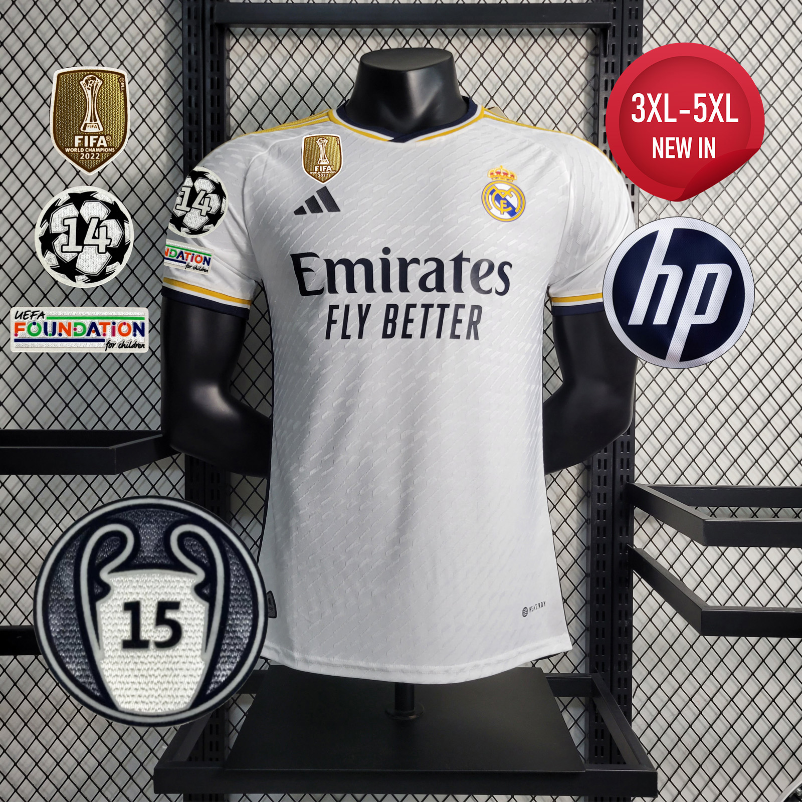 Real Madrid 23-24 Home Stadium Jersey - Player Version