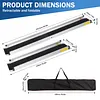 [US Local Warehouse] 8 Feet Retractable Wheelchair Ramp 94x7.4inch Handicap Ramp 661LBS Capacity Wheel Chair Ramps for Home Entry Steps Stairs Doorways