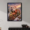 Christmas Train No Frame DIY Pearl Bead Art Kit Self-Adhesive Canvas