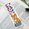 6pcs Dog and Book-DIY Stamped Cross Stitch Bookmark 47x28cm (Single-Sided)