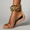 Statement Chain Flat Sandals