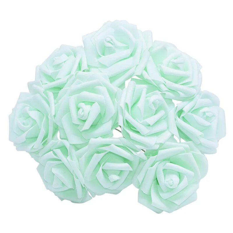 10/20/30Pcs Artificial Foam Rose Flowers Romantic Wedding Bride Bouquet Party Decor Birthday Gift Scrapbook DIY Craft Supplie