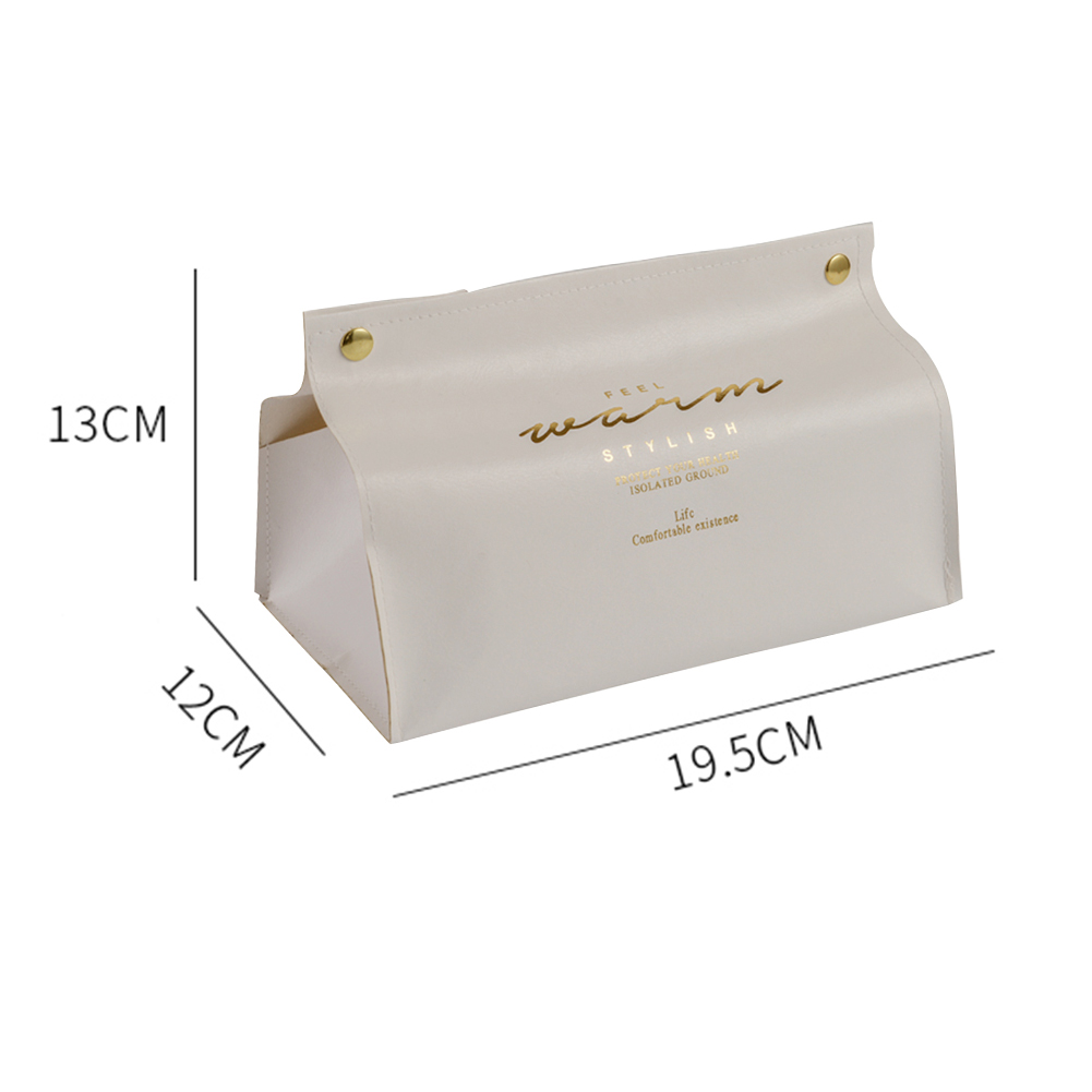 

Folding Leather Tissue Box Desktop Napkin Pumping Paper Holder Container, 501 Original